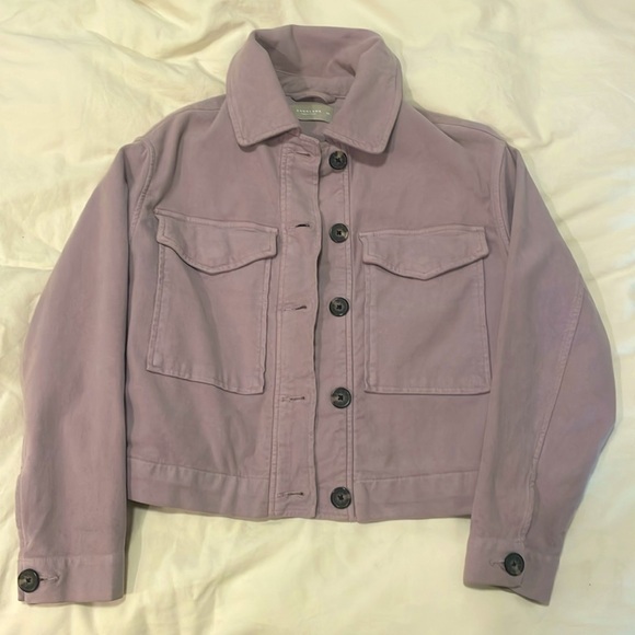 Everlane Moleskin Utility Jacket (Lilac) - Picture 2 of 4